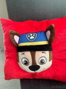 Floppy psík + vankúšik Labková patrola Marshal - 2