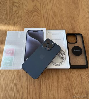 iPhone 15 Pro 256 gb Blue Titanium v záruke+príslušenstvo - 2