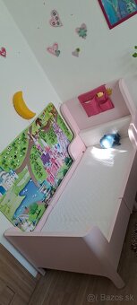 Predám detskú posteľ IKEA Busunge Ružová - 2