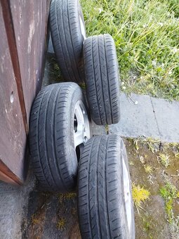 Letné pneu + liatinové disky Škoda - 2