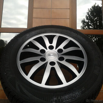 alu R17 6x139,7 orig. Kia Carens + Hyundai H1, zimné pneu - 2