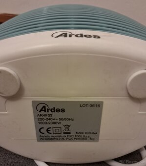 Teplovzdušný ventilátor - 2