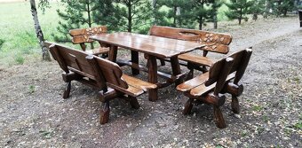 Záhradný nábytok. Masívny nábytok. Drevený nábytok. Dubový - 2