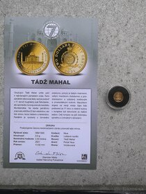 Minca z rýdzeho zlata Taj Mahal - 2