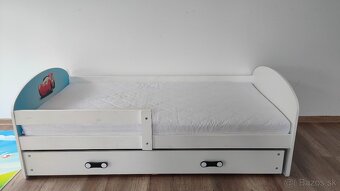 Detská posteľ 160x80 Auto s matracom a roštom - 2