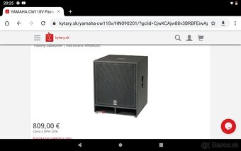 Predám komplet PA ,alebo iba Repro boxy Yamaha. - 2
