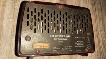 Predám bakelitové starožitné rádio Hornyphon W147U - 2