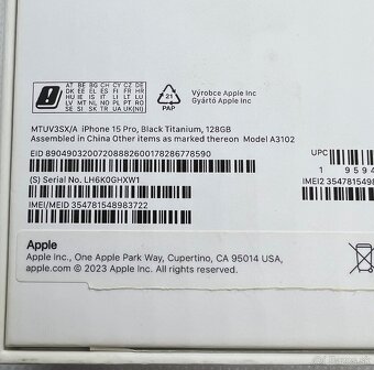 iPhone 15 PRO 128GB black titanium - 2