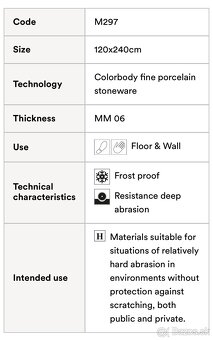 Dlažba veľkoformátová 120x240cm Marazzi - 2