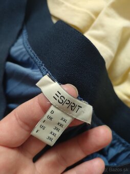 ESPRIT krasna plisovana sukna + zlte tricko , velk 46 - 2