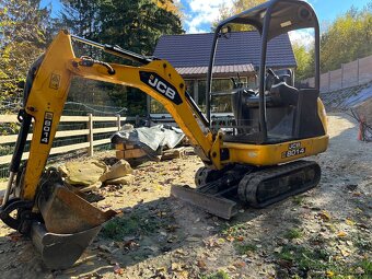 Minibager Jcb 8014+dvojnapravový prívesný vozík Gx84 - 2