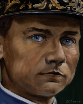 Portrét Milan Rastislav Štefánik - tradičná olejomaľba - 2