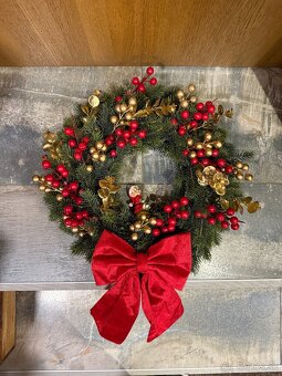 Vianočný veniec na dvere 40cm - 2