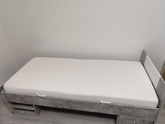 Postel + matrac 90x200 cm - 2