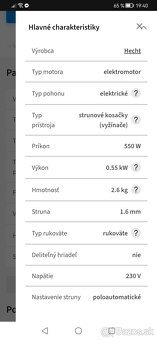 Vyzinac/krovinorez HECHT 530 - 2