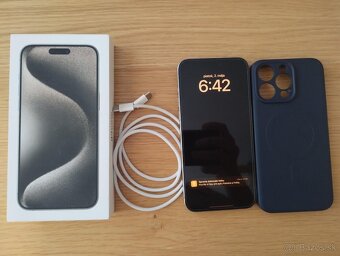 iPhone 15 pro max 256GB prírodný titán - 12 mes. záruka - 2