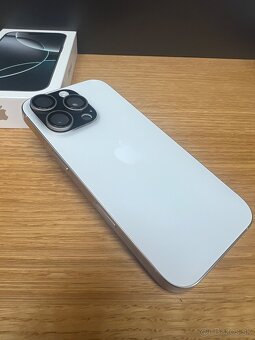 Predám iPhone 16 PRO 256GB, WHITE, TOP stav, ZARUKA SK, - 2