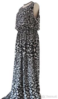 Dlhé hodvábne šaty Jaeger, veľ.XL - 2