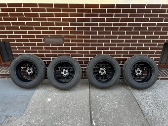 Sada ciernych Aludiskov 16” a Zimné pneumatiky 205/60 r16 ; - 2