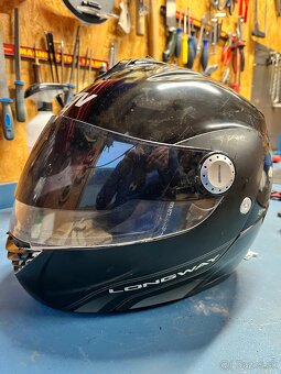 AGV Longway veľ.XS čierna výklopná - 2