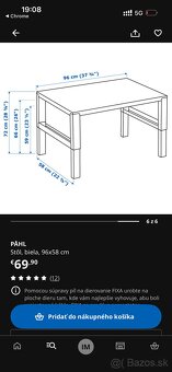 Detsky rastuci stol - 2
