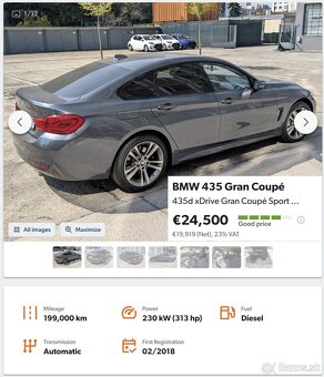 BMW 435xD GranCoupe model F36 Facelift - 2