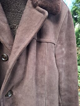 Pánsky zimný kabát z pravej ovčej kože a vlny KARA - 2