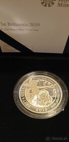 Britannia, Strieborné Proof mince 2015,2016,2018,2019 - 2