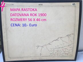 Staré mapy rok 1875-1945 rôzné regióny Slovenska - 2