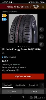zanovne letne pneumatiky 205/55 R16 dot2021 - 2