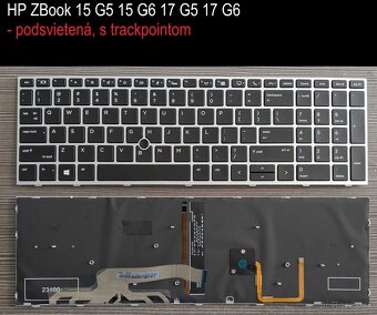 Klavesnice HP Zbook 15 G G6 17 G3 G4//HP 4530S 4535S 4730 SK - 2