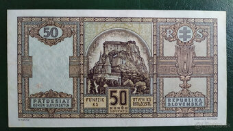 Slovenský štát - 50Ks s. Ji - neperforovaná, super stav - 2