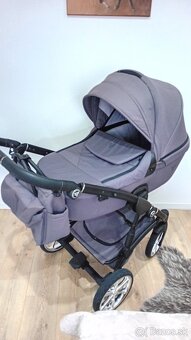 Kočík Junama 3v1 Termo Line MIX 01 Fossil Grey + zakladna - 2