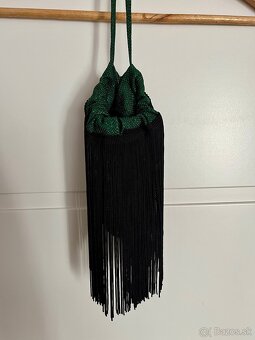 Dámske spoločenske šaty M štýl Sving 1920 s doplnkami - 2