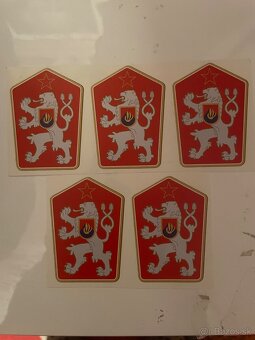 Samolepky štátny znak Čssr - 2