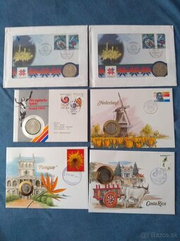 Numizmatické obálky 11ks - 2