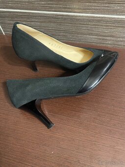 Čierne kožené lodičky 36 - 2