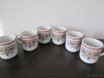 Retro hrnčeky - Kvetiny - 2