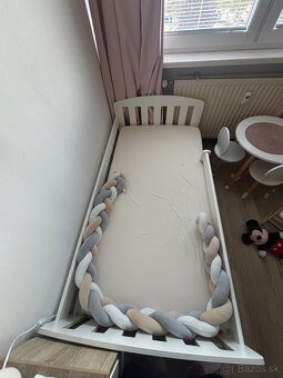 Detská posteľ biela 160 cm + matrac - 2