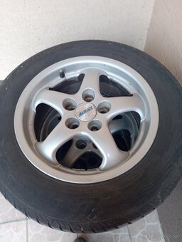 Predám letné pneumatiky 195/65R15 aj s Alú diskami - 2