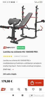 Lavička na cvičenie - 2