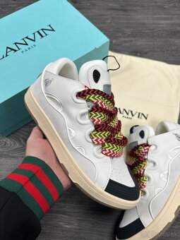 Lanvin Curb suede trim tenisky full balenie - 2