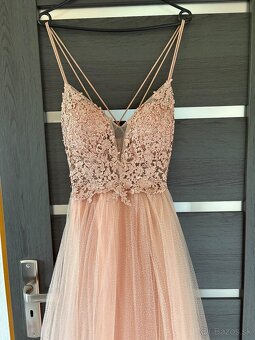 Zlaté spoločenské šaty 38/M - 2