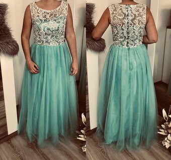 Spoločenské šaty, veľkosť 38 / M / - 2