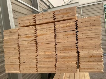 Zrubový profil dlážkovica smrek/červený smrek 45mm 65mm AB - 2