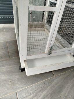 Biela klietka pre drobné vtáctvo - 2