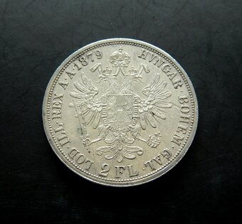 Predám 2 zlatník/florin 1879 František Jozef I. - 2