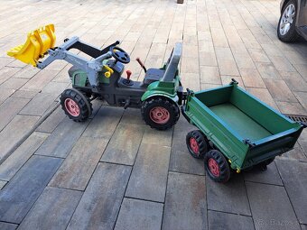Šľapací traktor fendt 930 s vlečkou - 2