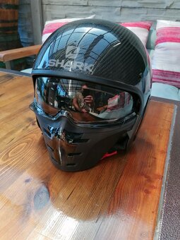 Otvorená prilba SHARK S-DRAK Carbon Skin - 2