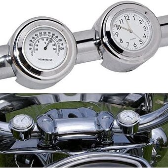 Hodinky a teplomer na motocykel - 2